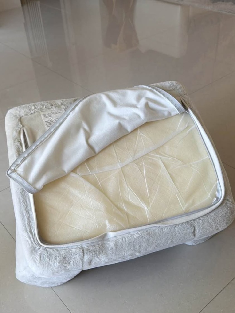 Pottery Barn Plush White Animal Kids Armchair - Picture 5 of 6